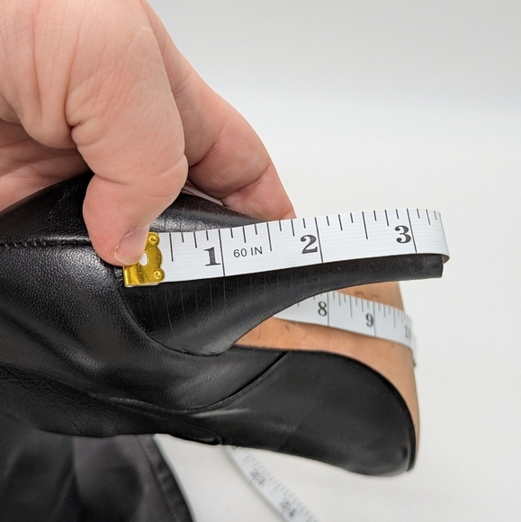 Arturo Chiang Prudie black butter soft leather mid calf heel boot 8 - Picture 10 of 11